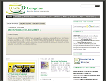 Tablet Screenshot of cafedelenguas.es